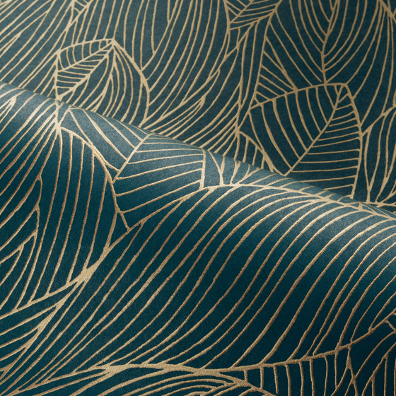 HOSTA MARINE/DORÉ | Wall coverings / wallpapers | Casamance