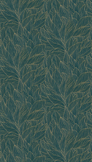 HOSTA MARINE/DORÉ | Wall coverings / wallpapers | Casamance