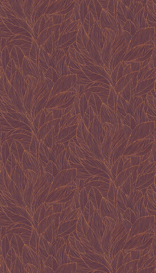 HOSTA POURPRE/CUIVRÉ | Wall coverings / wallpapers | Casamance