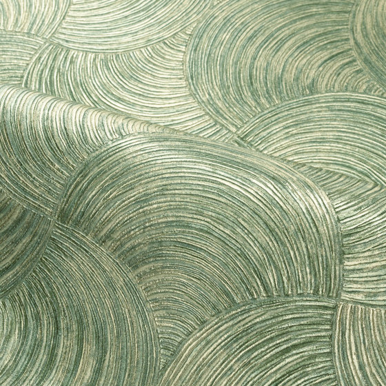 APHELIE VERT MÉTALLIQUE | Wall coverings / wallpapers | Casamance