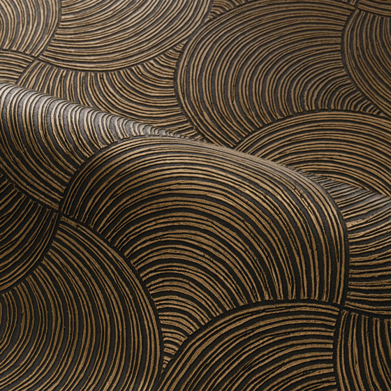 METEORE NOIR/DORÉ | Wall coverings / wallpapers | Casamance