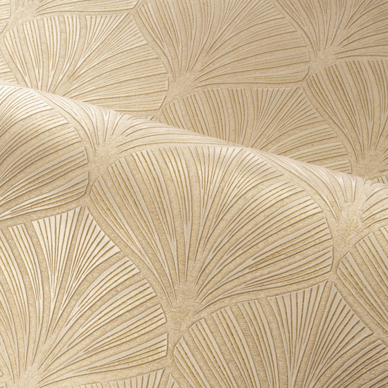 NEREIDES MARRON GLACÉ/DORÉ | Wall coverings / wallpapers | Casamance