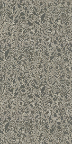 ASTRAGALE ANTHRACITE | Carta parati / tappezzeria | Casamance