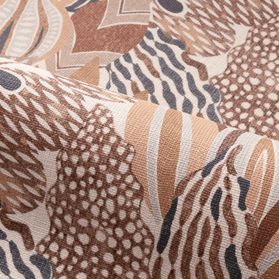 ALFABIA ACAJOU/TAUPE | Wall coverings / wallpapers | Casamance