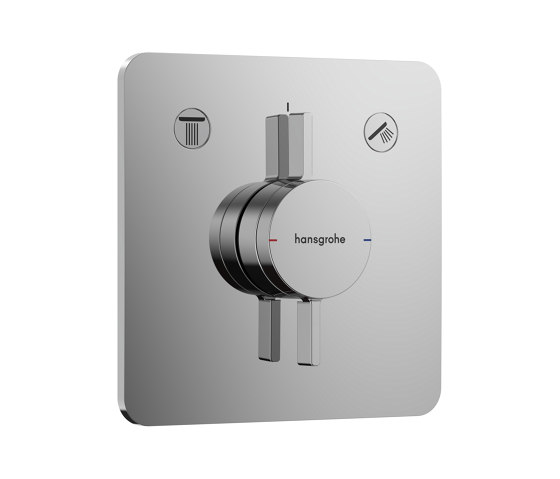 hansgrohe DuoTurn Q Mixer for concealed installation for 2 functions | Shower controls | Hansgrohe