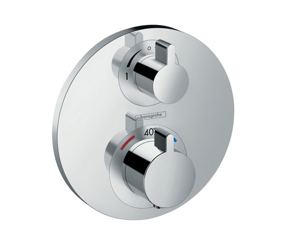 hansgrohe Ecostat S Thermostat for concealed installation for 2 functions | Shower controls | Hansgrohe