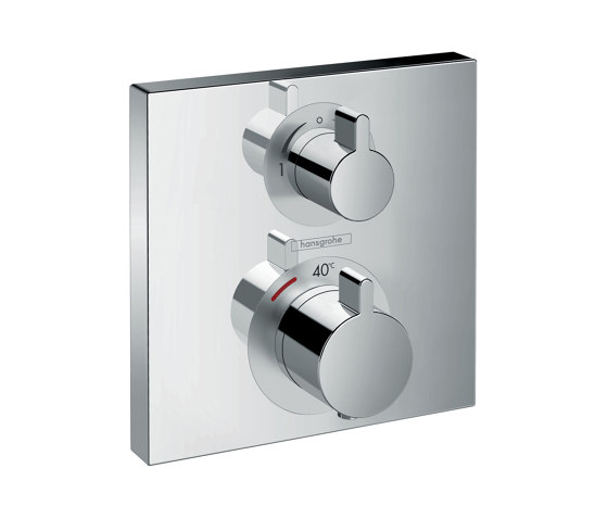 hansgrohe Ecostat Square Thermostat for concealed installation for 2 functions | Shower controls | Hansgrohe