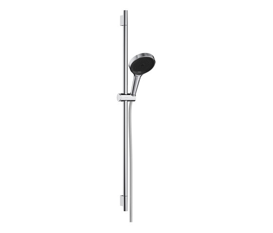 Rainfinity Set de douche 130 3jet EcoSmart avec barre de douche S Puro 90 cm, Push slider, flexible DesignFlex 160 cm | Robinetterie de douche | Hansgrohe