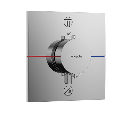 ShowerSelect Comfort E Thermostat Unterputz für 2 Verbraucher | Duscharmaturen | Hansgrohe