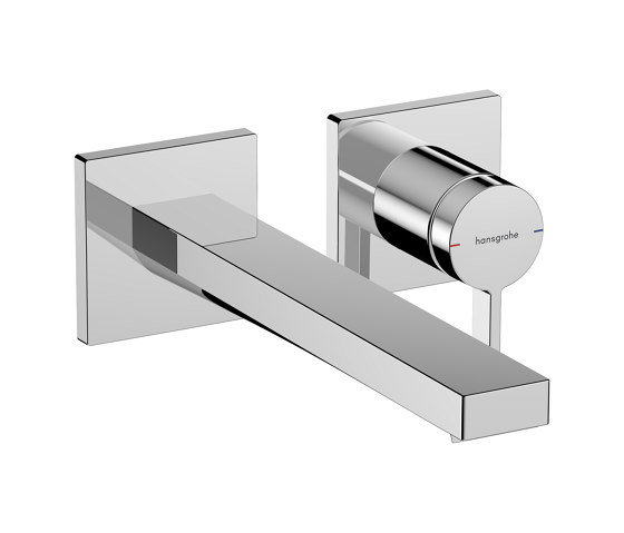 hansgrohe Tecturis E Single lever basin mixer for concealed installation wall-mounted EcoSmart+ with spout 22,5 cm | Wash basin taps | Hansgrohe