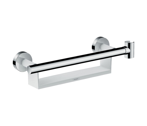 Unica Asidero Comfort con repisa y soporte de ducha | Portarollos | Hansgrohe