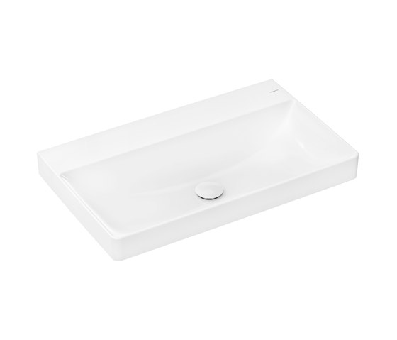 Xelu Q Lavabo 800/480 senza foro rubinetto senza troppopieno, SmartClean | Lavabi | Hansgrohe