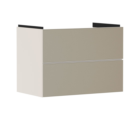 Xevolos E Waschtischunterschrank Sandbeige Matt 780/475 mit 2 Schubkästen für Waschtisch | Waschtischunterschränke | Hansgrohe