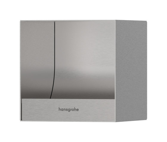 hansgrohe XtraStoris Original Recessed toilet paper holder 150/150 /140 | Paper towel dispensers | Hansgrohe