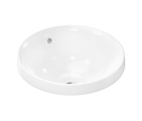 Xuniva S Lavabo semiencastrado 400/400 sin orificio para grifo con rebosadero | Lavabos | Hansgrohe