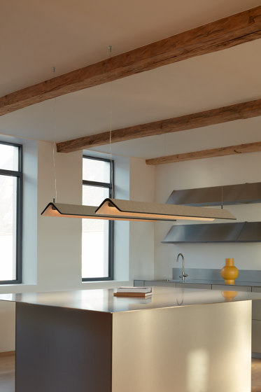 Vika Ceiling-Mounted Acoustic Lighting | Suspended lights | Abstracta