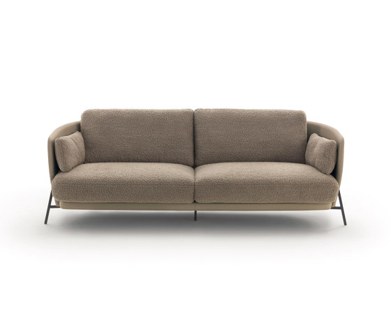 Cradle Sofa cover inside fabric - outside leather | Sofás | ARFLEX