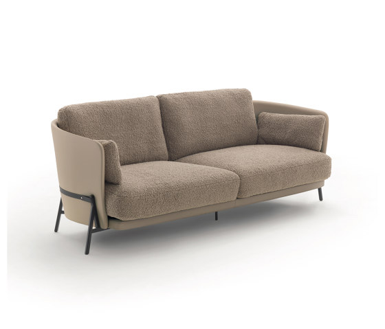 Cradle Sofa cover inside fabric - outside leather | Sofás | ARFLEX