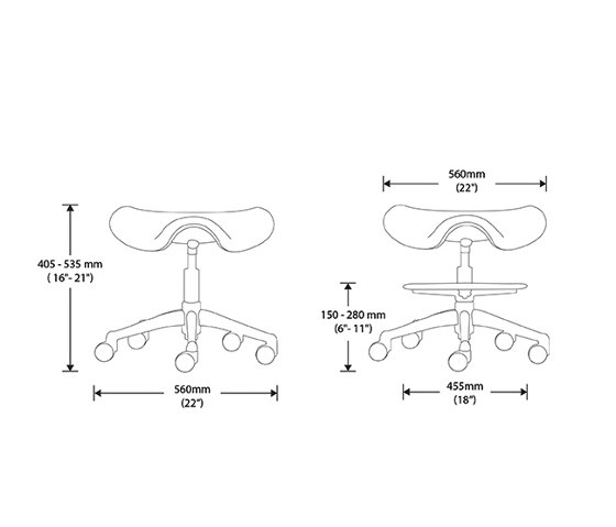 Freedom Saddle/Pony Saddle | Tabourets de bureau | Humanscale