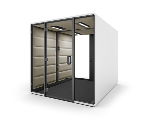 HushFree.Access.L | Beige | Box de bureau | Hushoffice