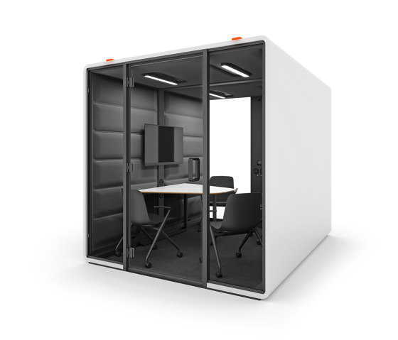 HushFree.Access.L | Dark grey | Box de bureau | Hushoffice