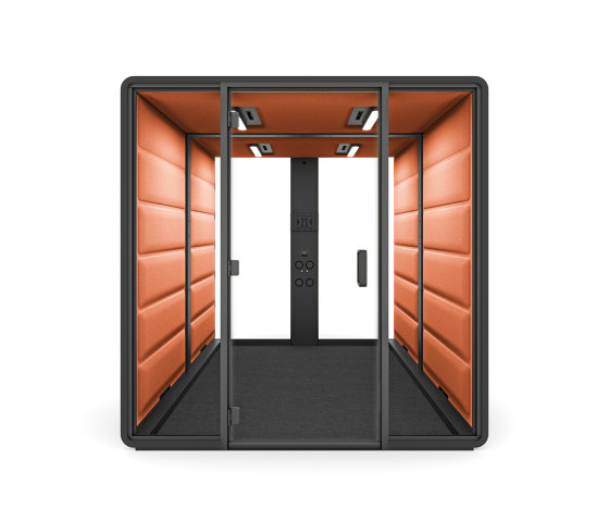 HushFree.Access.L | Orange | Box de bureau | Hushoffice