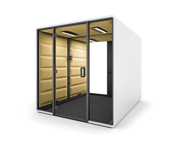 HushFree.Access.L | Yellow | Box de bureau | Hushoffice