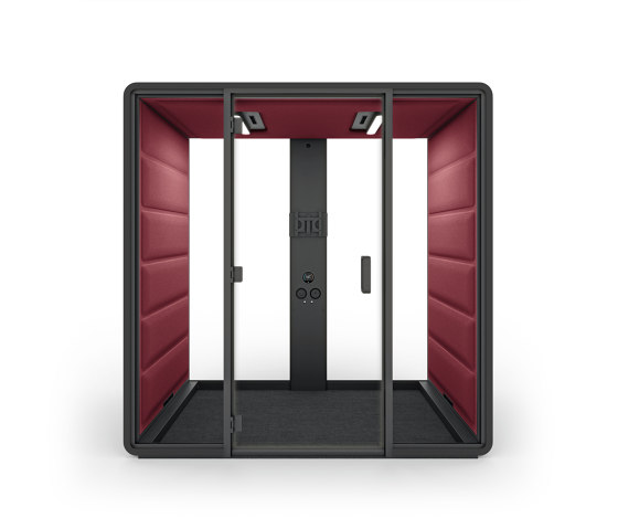 HushFree.Access.M | Red | Box de bureau | Hushoffice