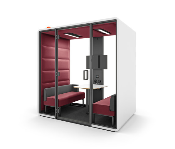 HushFree.Access.M | Red | Office Pods | Hushoffice