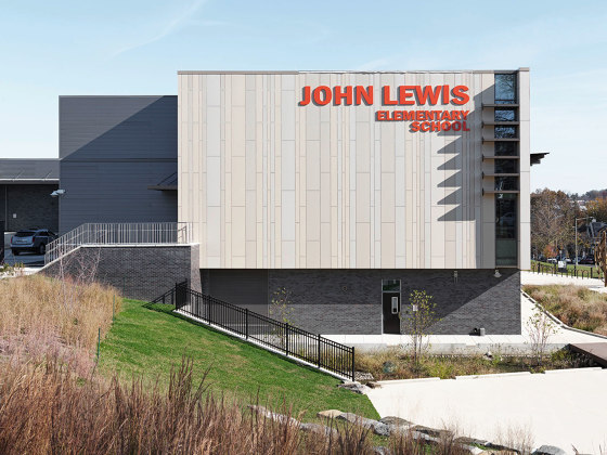 öko skin | John Lewis Elementary School | Planchas de hormigón | Rieder