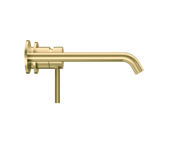 Radius | PVD Brass Wall Mounted Manual Tap | Wash basin taps | The Splash Lab