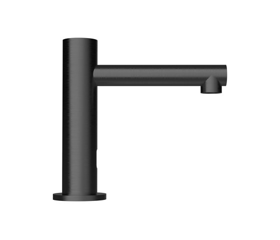 Radius | PVD Black Straight Spout Tap / Small | Wash basin taps | The Splash Lab