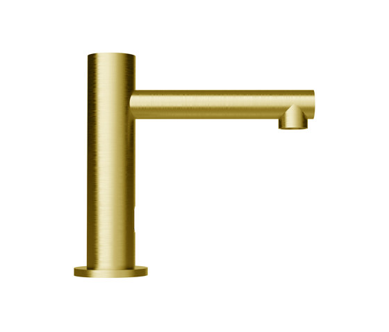 Radius | PVD Brass Straight Spout Tap / Small | Wash basin taps | The Splash Lab