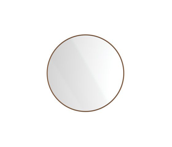 Radius | PVD Bronze Wall Mount Mirror / Circular | Badspiegel | The Splash Lab