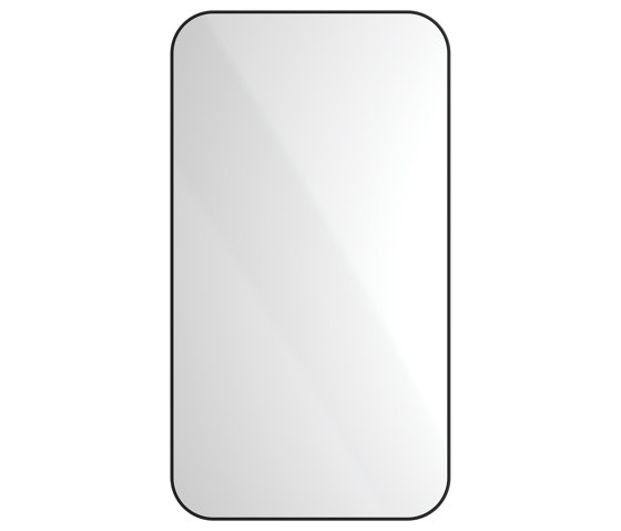 Radius | PVD Black Wall Mount Mirror / Rectangular | Bath mirrors | The Splash Lab