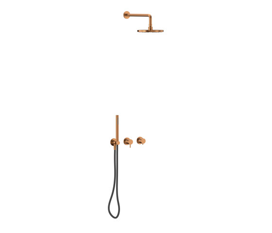 PVD Copper Concealed Shower | Shower controls | The Splash Lab