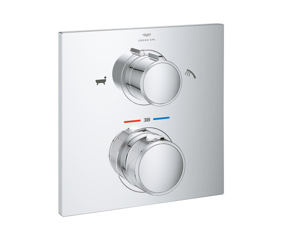 Allure Thermostat for concealed installation with 2-way diverter hand shower/bath filler | Duscharmaturen | GROHE