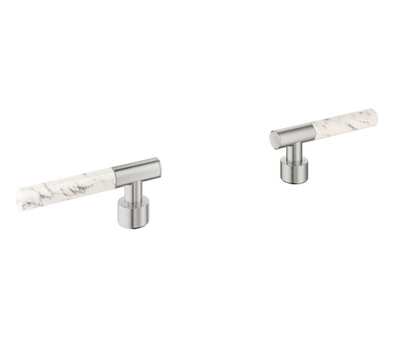 Atrio Private Collection Sticks made from White Attica Caesarstone material | Rubinetteria accessori | GROHE