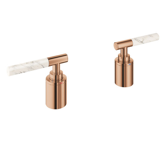 Atrio Private Collection Sticks made from White Attica Caesarstone material | Badarmaturen Zubehör | GROHE