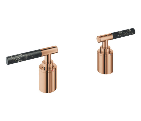 Atrio Private Collection Sticks made from Vanilla Noir Caesarstone material | Bathroom taps accessories | GROHE