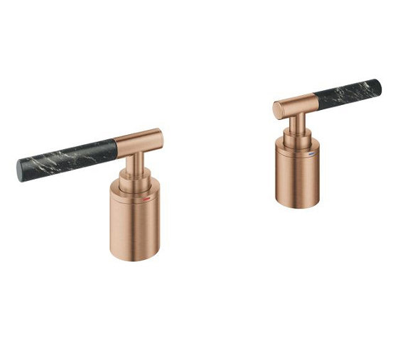 Atrio Private Collection Sticks made from Vanilla Noir Caesarstone material | Bathroom taps accessories | GROHE