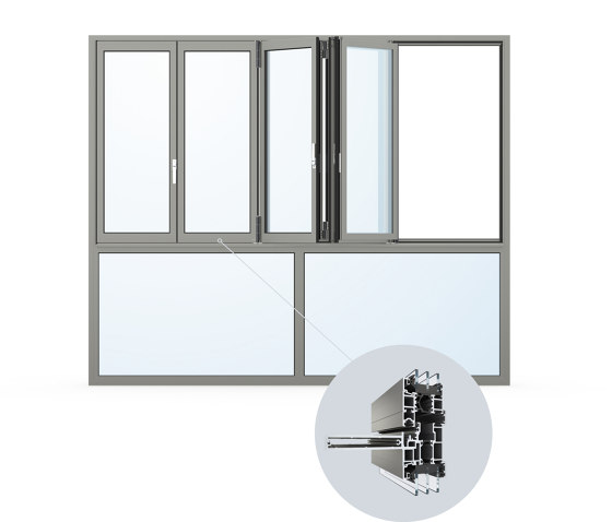 Bi-folding Door Ecoline | facade module Ecoline M | Types de fenêtres | Solarlux