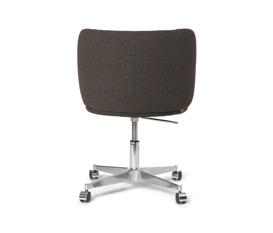 Rico Dining w. Castors Soft Bouclé - Dark Brown | Sedie | ferm LIVING