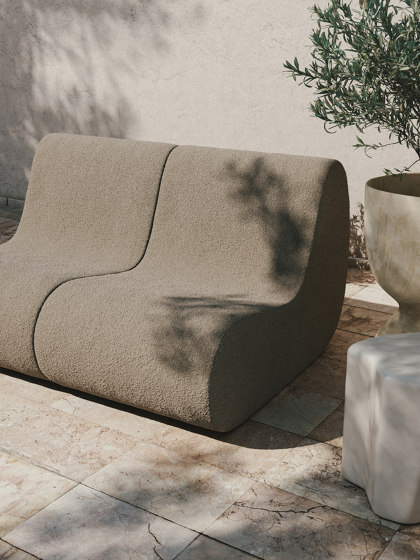 Rouli Center Module Pure Bouclé - Sand | Sessel | ferm LIVING