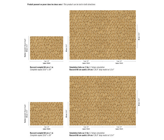 Cordes sensibles x Véronique de Soultrait | Une lumineuse vibration | VP 993 11 | Carta parati / tappezzeria | Elitis