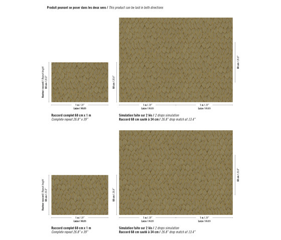 Cordes sensibles x Véronique de Soultrait | Une stricte élégance | VP 993 60 | Revêtements muraux / papiers peint | Elitis