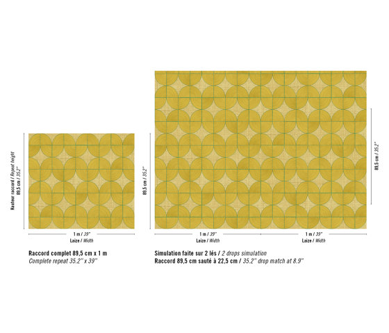 Cordes sensibles x Véronique de Soultrait | La route des citronniers | VP 995 20 | Wall coverings / wallpapers | Elitis