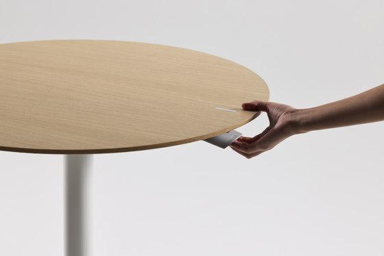 Float Gather 30in Round | Tables hautes | Humanscale