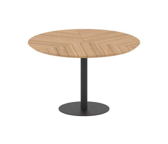 Butler table ronde 120 standard dining plateau en teak | Tables de repas | Royal Botania