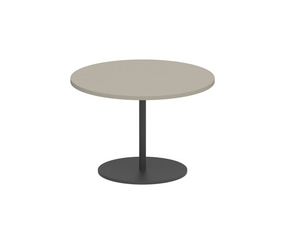 Butler side table 40cm round coated stainless steel & ceramic top | Side tables | Royal Botania